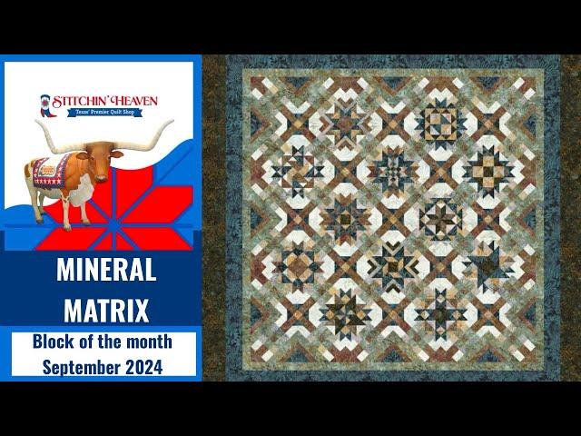 Mineral Matrix Block of the Month September 2024