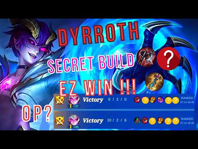 DYRROTH Best Item BUILD 2023, EZ Win! Build Item Dyrroth Tersakit 2023 ! Trick and Gameplay Rank