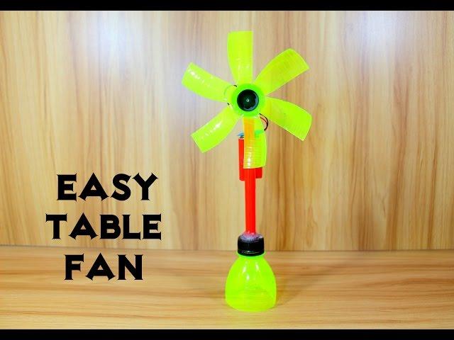 How to Make an Electric Table Fan using Bottle - Very Easy