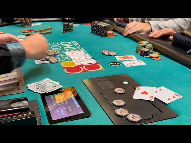 4-way ALL IN $20,000 DOLLAR pot in $10-$25-$50 game!!! // Poker Vlog 271