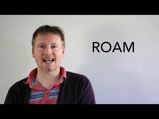 Roam | Learn English words every day with Spotlight