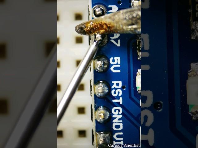 How to solder properly, even with poor tools #soldering #electronics #microscope #arduino