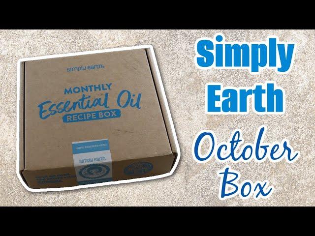 Simply Earth October Box - Essential Oil Recipe Box