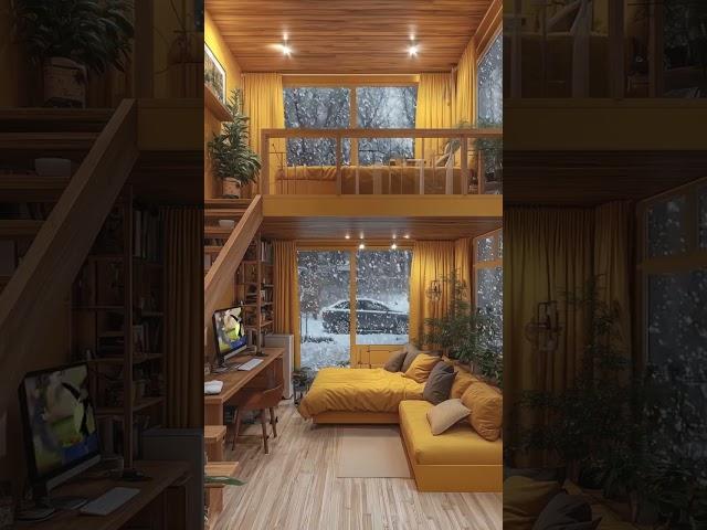 Luxury Loft Cabin in Winter Wonderland ️"#naturelovers #ytstudio