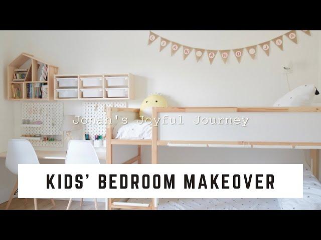 Kids’ Bedroom Makeover w/ IKEA & Amazon products I DIY & Organize l Silent Vlog