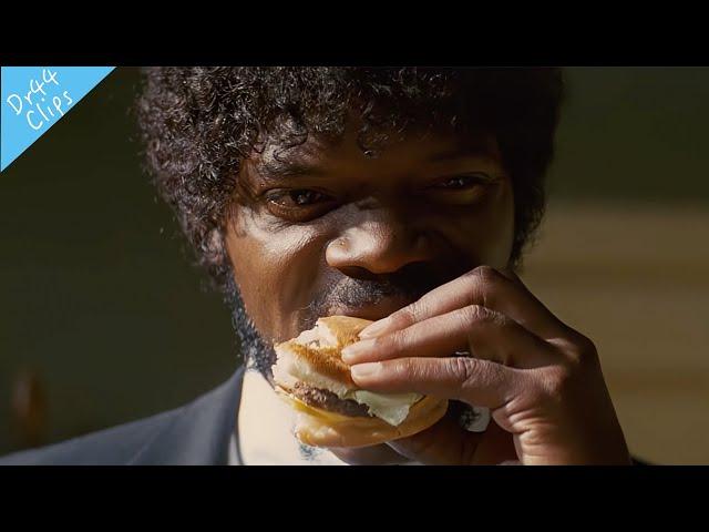 Big Kahuna BurgerEating scene [Pulp Fiction 1994] Samuel L. Jackson, John Travolta