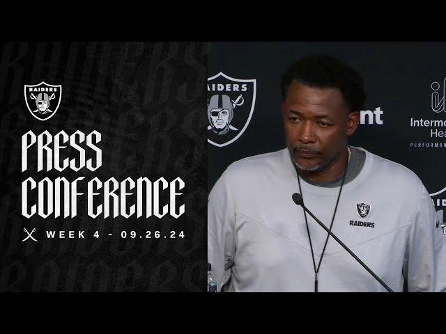 Coach Graham: ‘We’re All in Here Working Diligently to Improve’ | Raiders | NFL