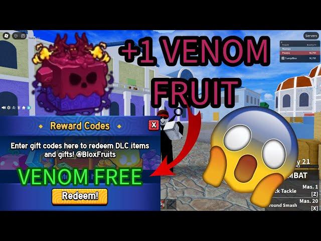 FREE VENOM FRUIT CODE BLOXFRUITS (OP) | ROBLOX