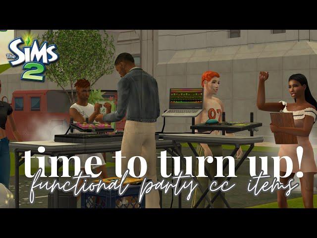 my sims have more fun than me lol & PARTY ESSENTIALS KIT in sims 2!  (cc overview) #sims2