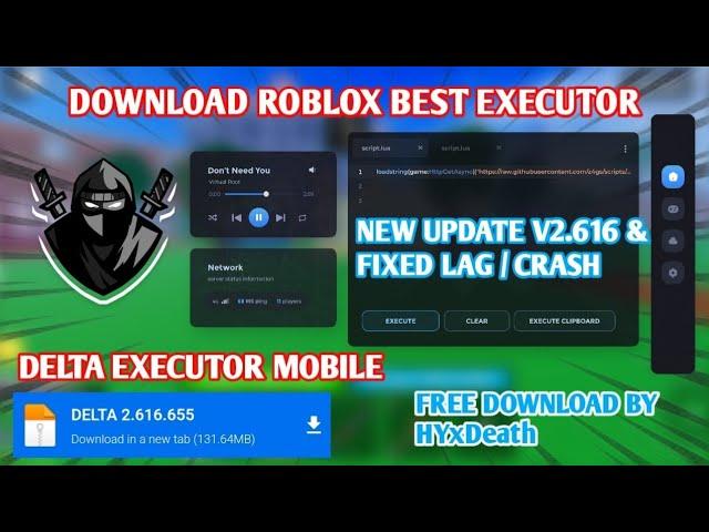 Delta Executor Mobile New Update V2.616 Released Fixed Lag / Crash | Delta Executor Latest Version |