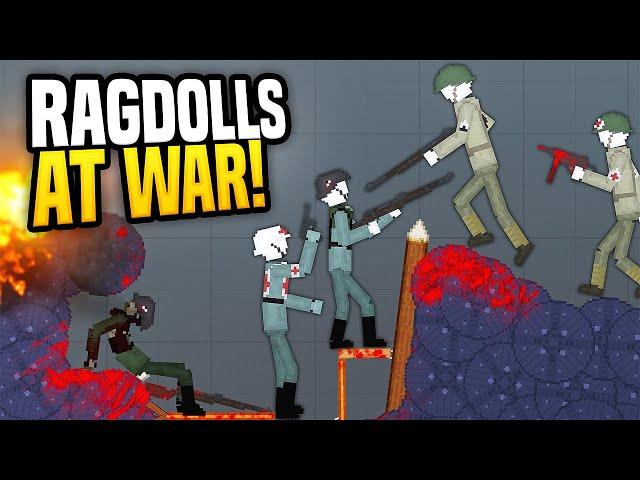 RAGDOLLS FIGHT TO WIN THE WAR - People Playground Gameplay