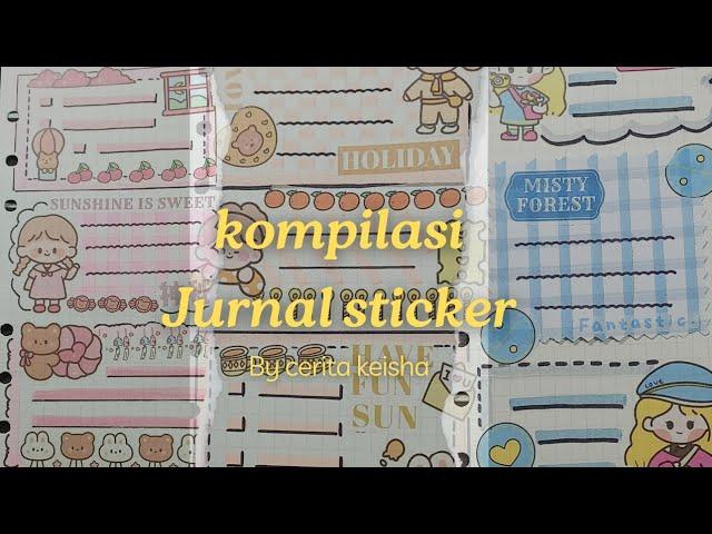 asmr kompilasi journal stickers kawai by cerita keisha