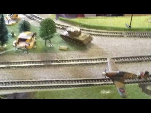 Home Made 00/HO Scale Train Layout - German Invasion!