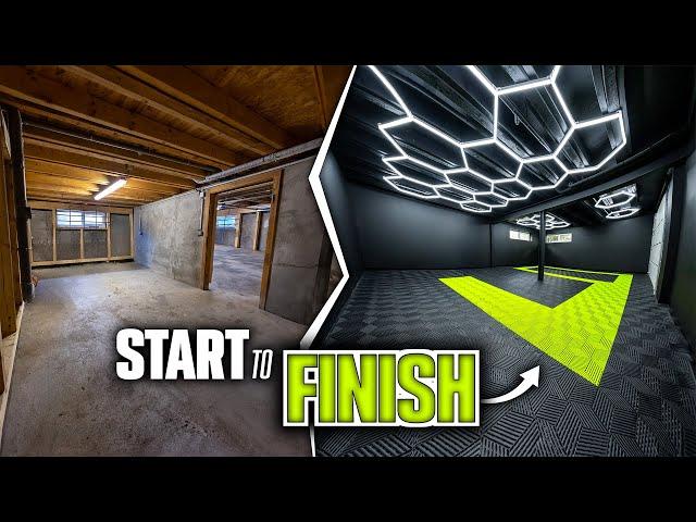 I BUILT THE GARAGE OF MY DREAMS - TIMELAPSE RENOVATION