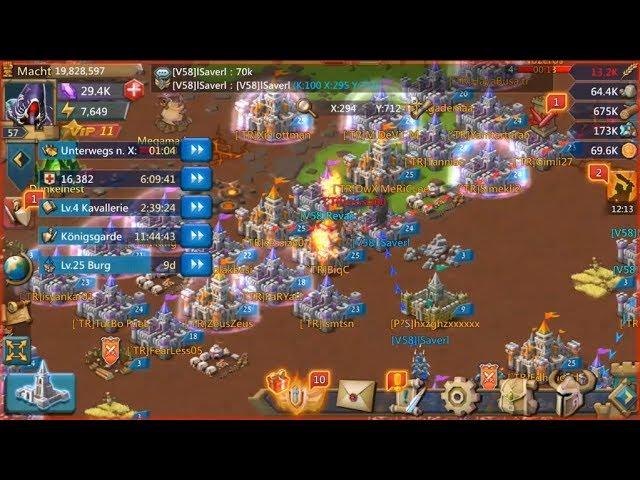 Lords mobile Attacks with the guild