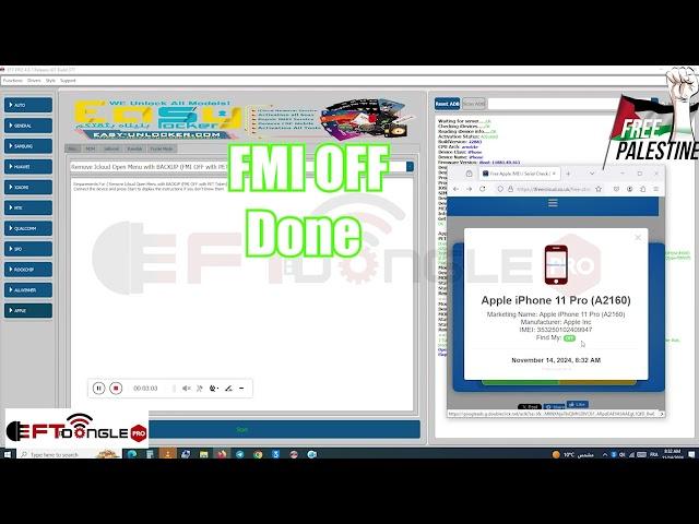 Remove iCloud Open Menu IOS 18.1 With Backup FMI OFF BY EFT PRO