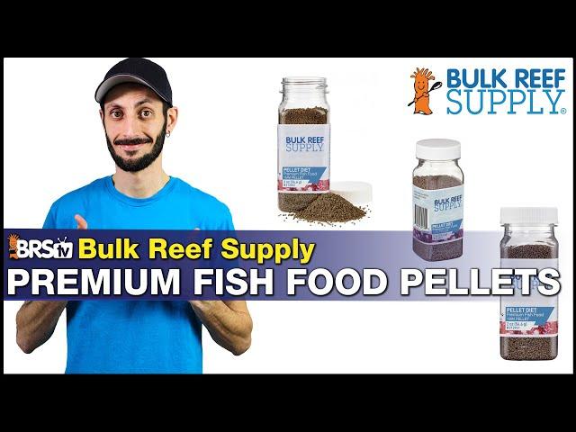 We have our own BRS saltwater fish food pellets! High protein & fat for your high energy reef fish.