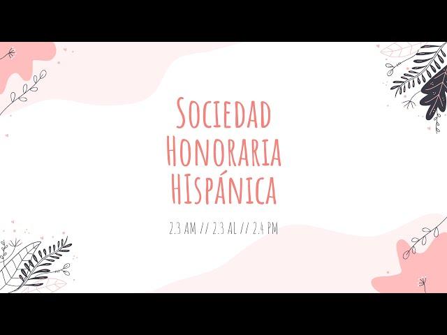 February Meeting Recording (Wed, 2/3) | Elkins Sociedad Honoraria Hispánica [Captions]