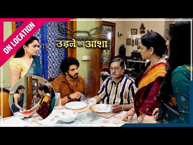 Udne Ki Aasha | On Location | Sayli Ne Sikhaya Renuka Aur Roshni Ko Sabak