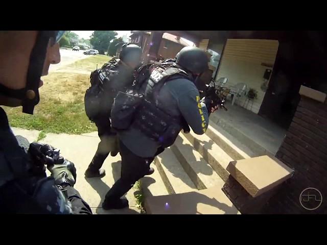 Helmet cam video EVIDENCE of SWAT raid!!!! 18 YEAR OLD girl arrested!!!!