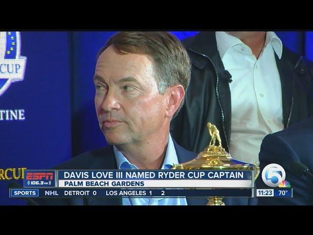 Davis Love III named Ryder captain