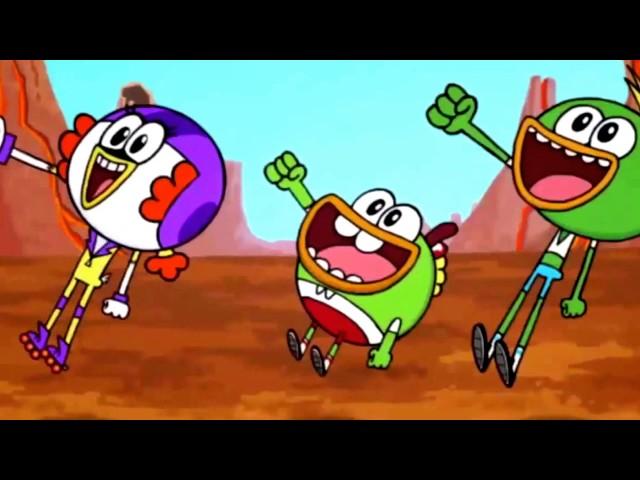 Cartoon for kids. Space ducks.