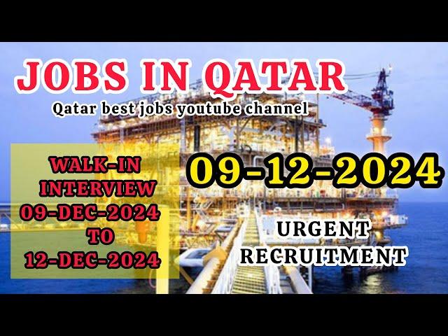 Jobs in Qatar 2024 | High Salary Jobs | Walk-in Interview| Qatar Job #qatarjobs #qatarvacancies #job