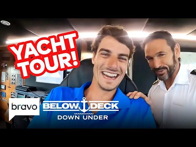 Tour the Below Deck Down Under Season 3 Yacht | Below Deck Down Under (S3) | Bravo