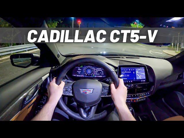 2021 Cadillac CT5-V | POV Night Drive