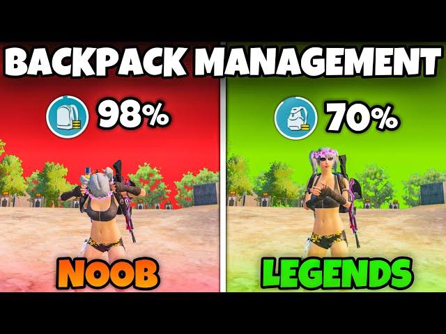 BACKPACK MANAGEMENT TIPS & TRICKS FOR END ZONE SURVIVALBGMI | Mew2.