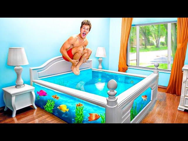 I Turned my Bed into a Fish Tank!