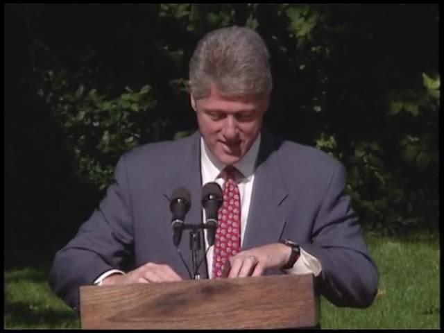 President Clinton at Clean Car Event (1993)