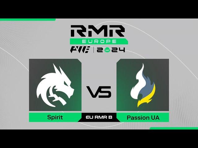 Spirit проти Passion UA | PWE CS2 EU RMR B 2024