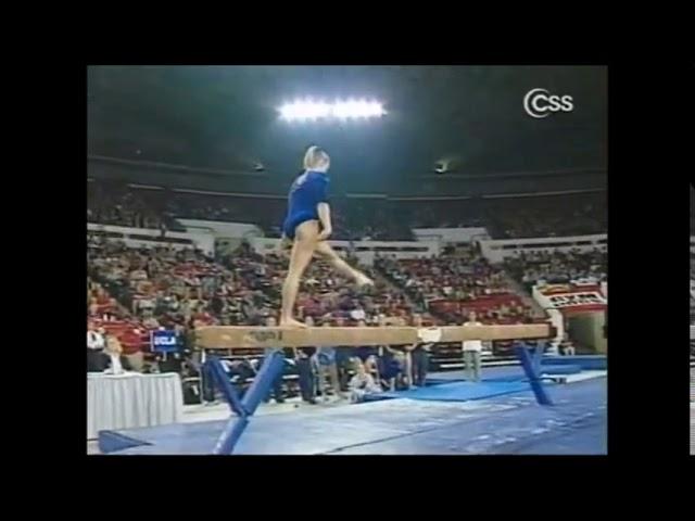 Kristina Comforte (UCLA) with a 9.875 on beam against Georgia in 2006