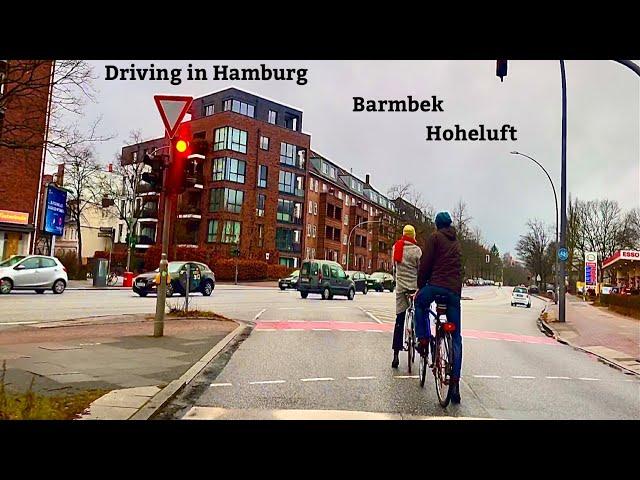 Driving in Hamburg *[Barmbek ️ Hoheluft]**[4K]*