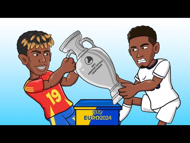 England vs Spain in The Final - Who will win the UEFA EURO 2024? - Football Animation