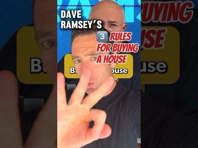 Dave Ramsey’s 3 RULES for BUYING a HOUSE  #wealth #daveramsey #investing