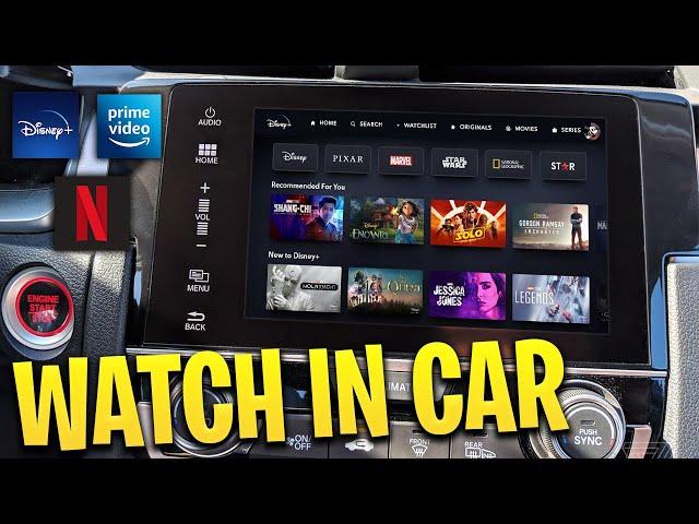 How to Watch DISNEY+/NETFLIX/PRIME in your Car! Apple CarPlay Working! Watch Movies in Your Car!