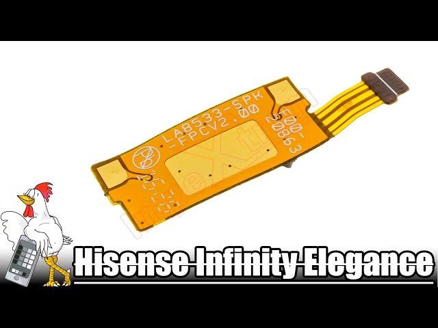 Guía del Hisense Infinity Elegance: Cambiar flex con los contactos del altavoz