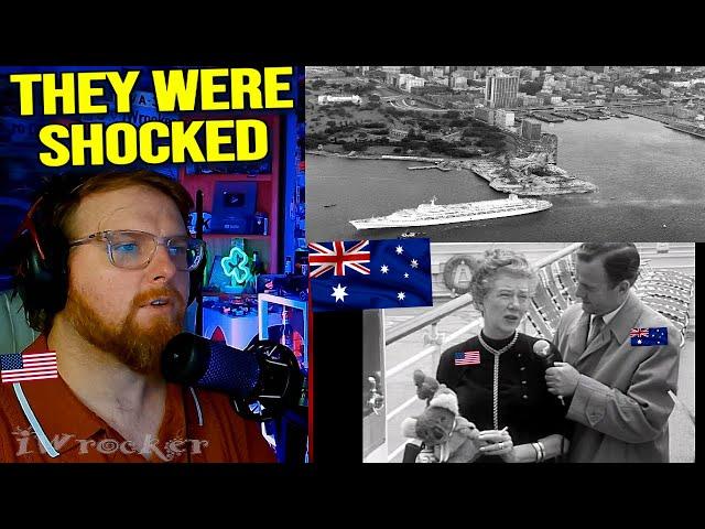 American Reacts to 1961 Australia - American Tourists Give First Impressions of Sydney