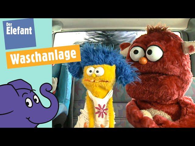 Teddy & Biene: Wie wäscht man das Auto in der Waschanlage? | Der Elefant | WDR