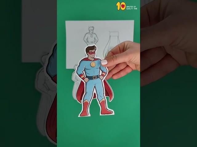 Standing Superhero With a Cape Craft