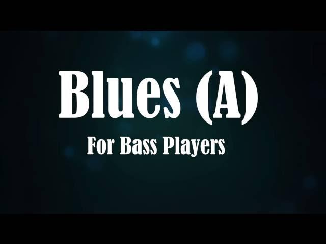 Chicago Blues Bass Backing Track + Guitar Solo (A)