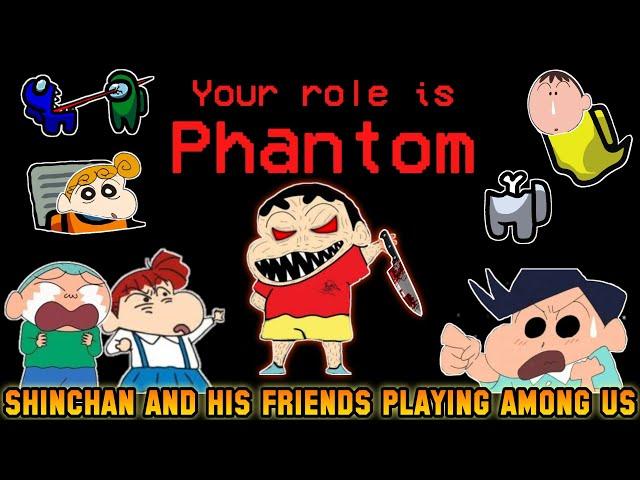 Shinchan Become Phantom In Among Us  | Shinchan Playing Among Us | Funny Game 