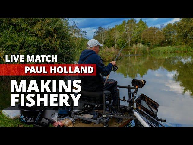 Paul Holland at Makins Fishery - Live Fishing Match - On The Flyer TV Qualifier