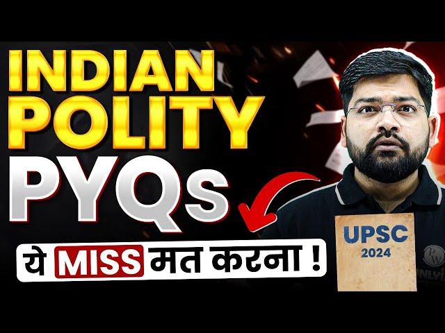 Indian Polity Previous 10 Years Questions | UPSC Prelims 2024 