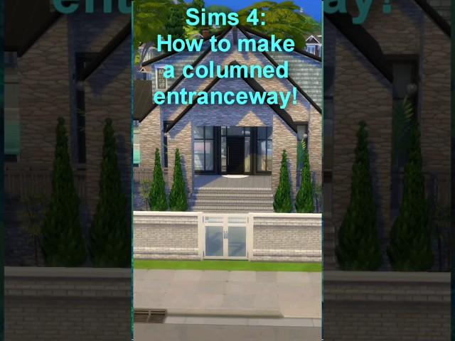 Fancy up your Sims 4 entranceways with this tip! #thesims4 #tipsandtricks #velvettb