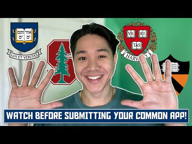 watch this before REGULAR DECISION COLLEGE APPLICATIONS! | 10 Common App Tips from a Yale Student