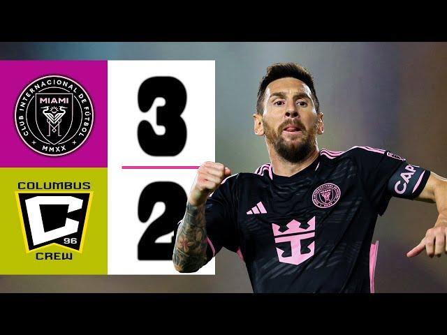 LIONEL MESSI MAGICAL FREE KICK GOAL | Columbus Crew vs Inter Miami 2-3 | Highlights & Goals 2024