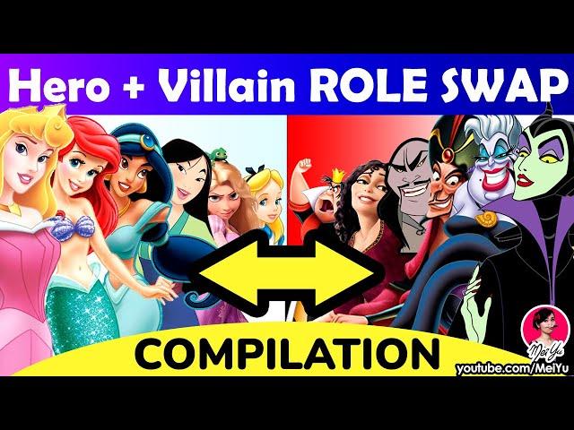 Making Princesses EVIL?!  Role Swap Art Challenge Compilation | Mei Yu's First Graphic Novel 